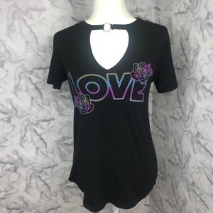 Cut-Out Front LOVE Tee
